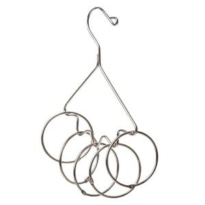 Accessory Organizer Hang Silver Open‎ Ring Purchase Scarves Belts Ties Jewelry